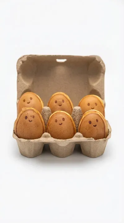 smiley egg puffs, sold at both outlets
